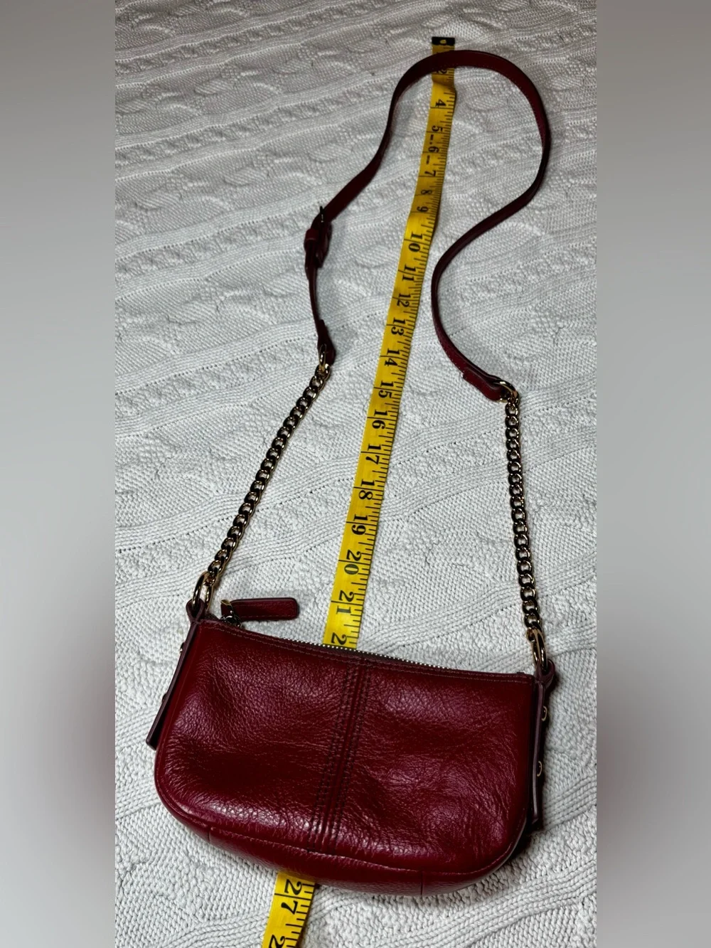 Fossil Jolie Leather Mini Crossbody Bag - Burgundy